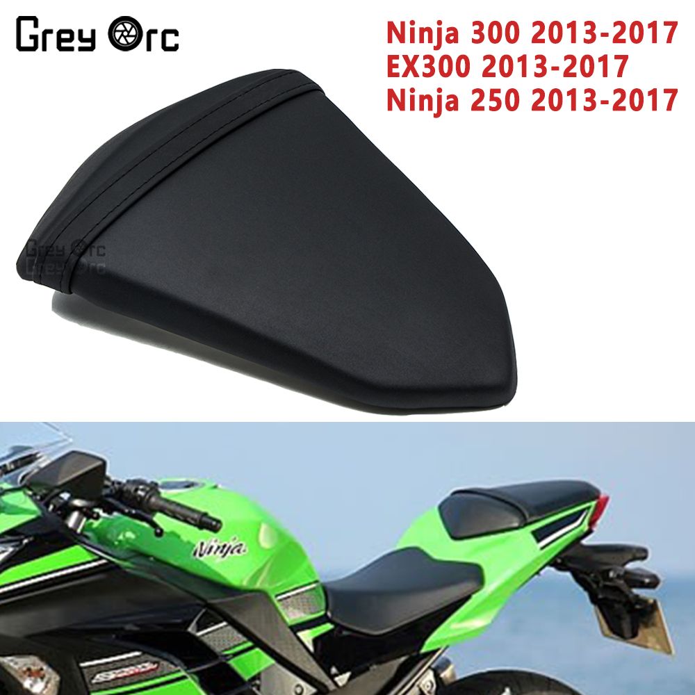 カワサキ Ninja 300/EX300/Ninja 250 用 後部座席クッション ブラック