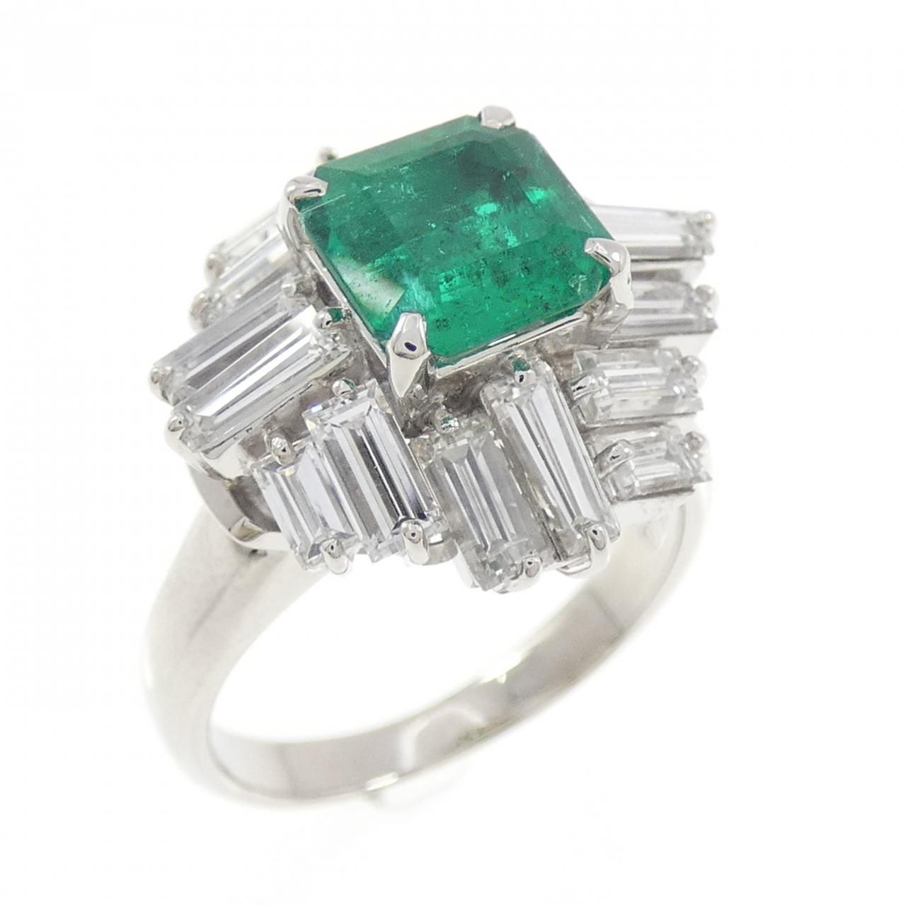 PT900 エメラルド リング 1.66CT コロンビア産