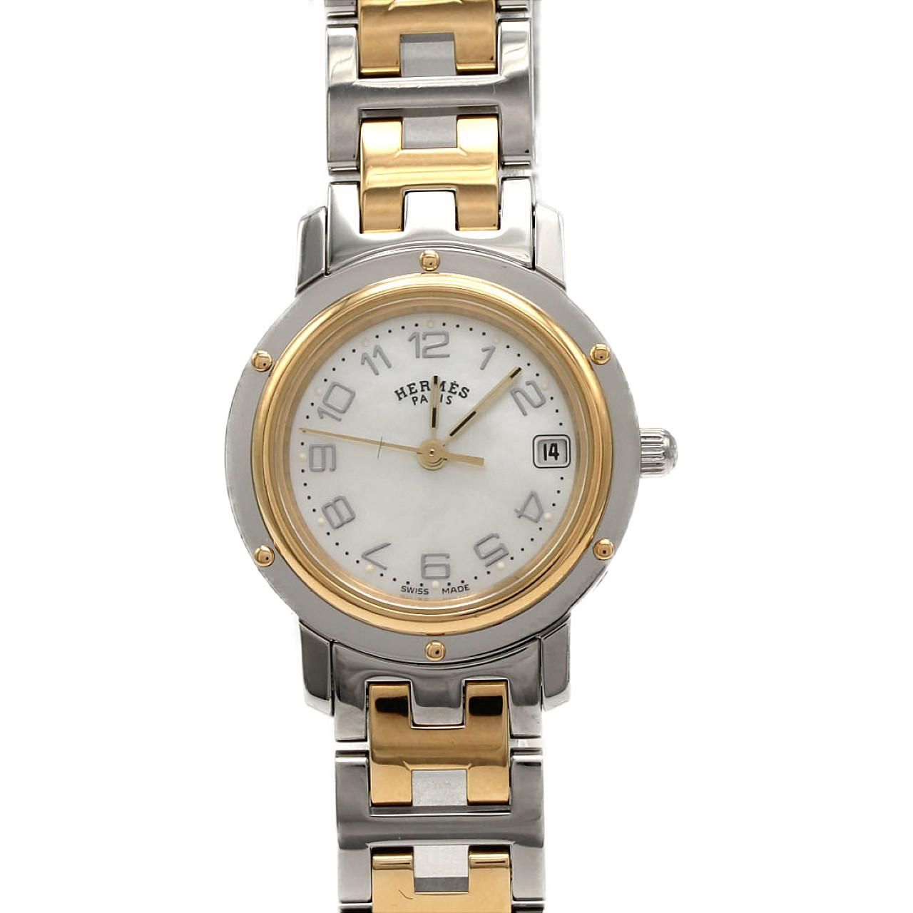 エルメス クリッパーナクレ コンビ CL4.220 SSxGP クォーツ 127,800円