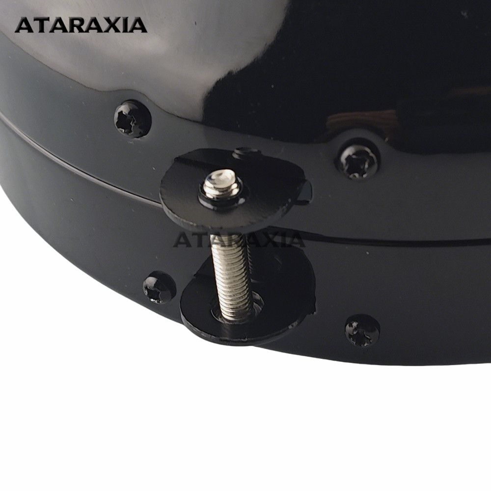 バイク 5.75インチ LED オートバイヘッドライトカバー ブラック