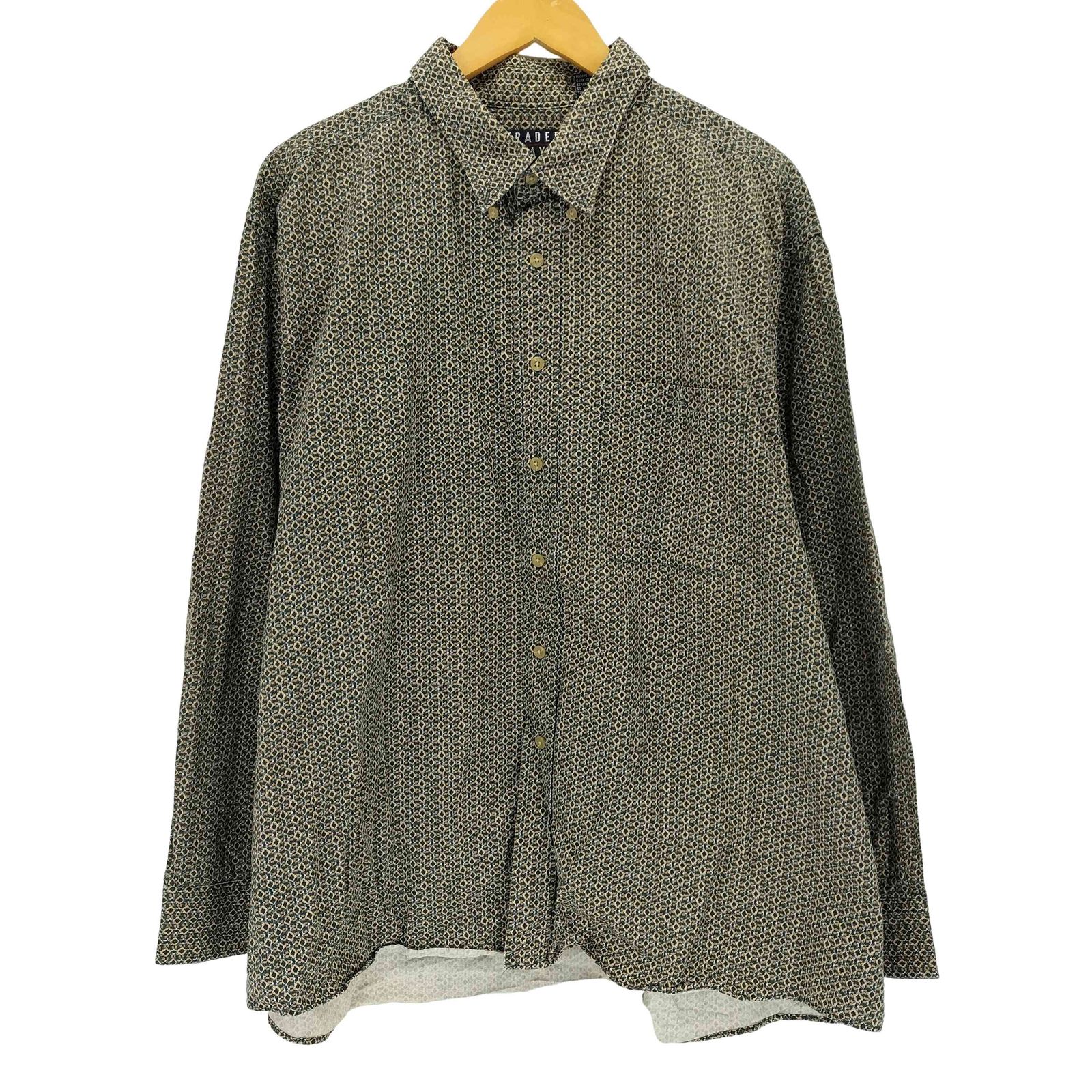 ユーズドフルギ USED古着 総柄レギュラーカラーシャツ メンズ XXL