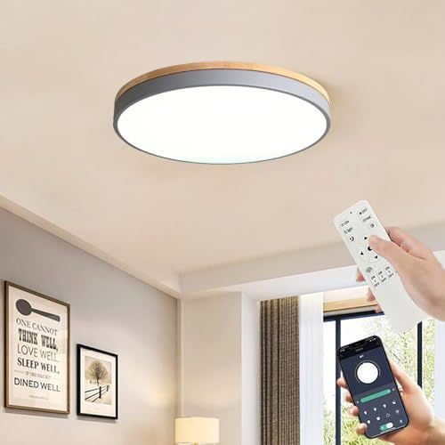 N◆シーリングライト LED 調光調色 明るい リモコン付き 照明器具 子供部屋 6畳 8畳 10畳 12畳 寝室 リビング おしゃれ 北欧 天然木 木目調 和風 カラフル シンプル インテリア 間接照明 天井照明 寝室 リビング ダイニング ライト 小さめ