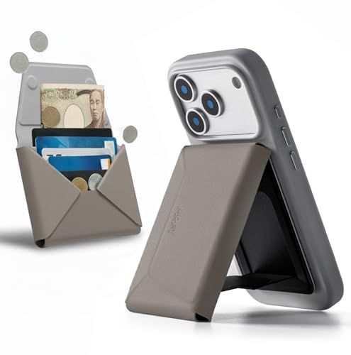 MOFT 多機能カードケース スマホスタンド MagSafe対応 折りたたみ SIMカード収納 薄型 軽量 大容量 最大8枚カード MOVAS?耐久素材 携帯 全機種対応 iPhone17/16/15/14/13/12 シリーズ Androi c9719297