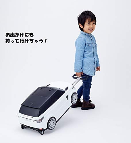 野中製作所(NONAKA WORLD) 乗用 レンジローバー キャリーケース ホワイト 足けり乗用玩具 幼児用 乗り物 子供用 キャリーケース スーツケース 3Way 2歳～6歳 CE 誕生日プレゼントpms f92c7966