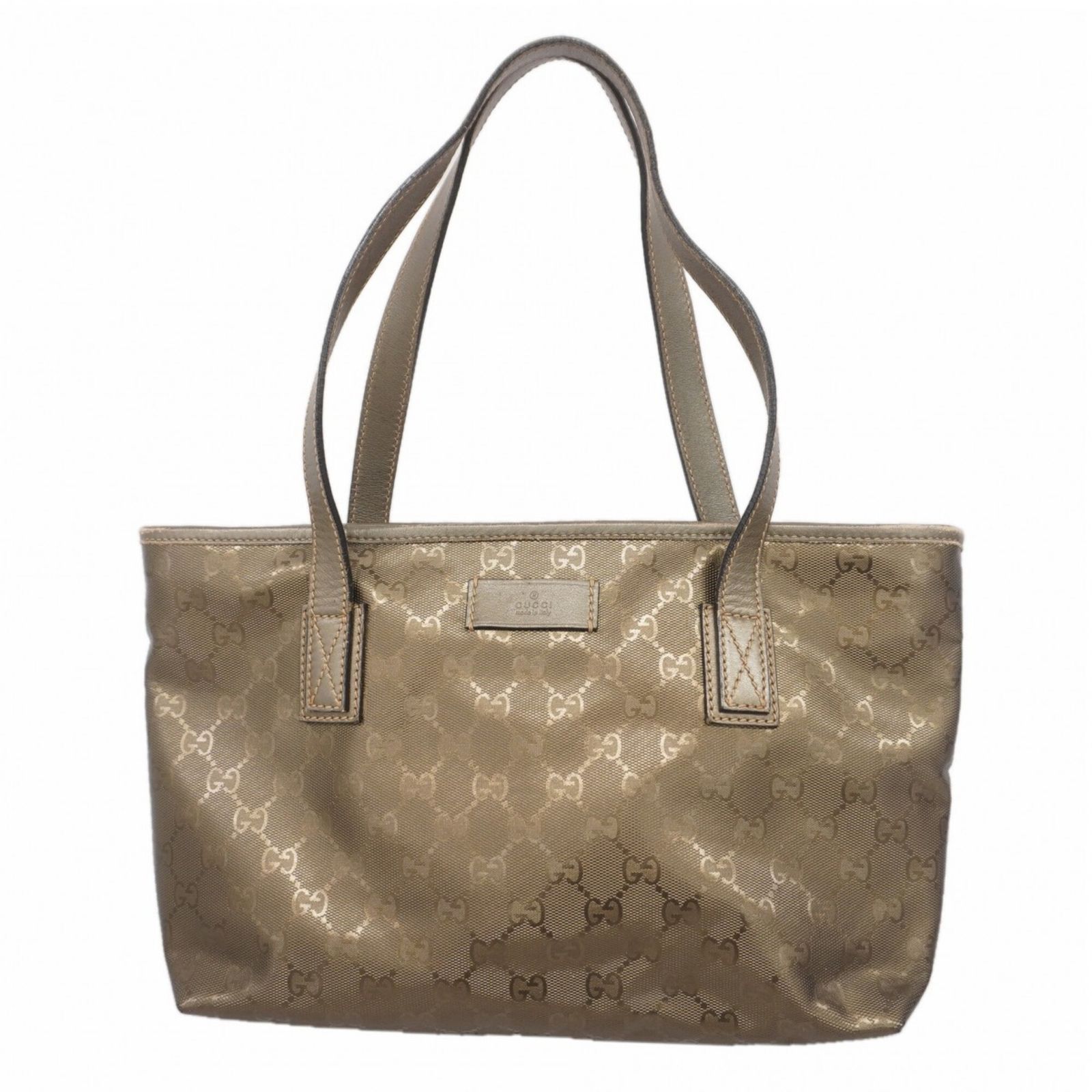 グッチ(Gucci) グッチ トートバッグ GGインプリメ 211138 レザー グレー レディース