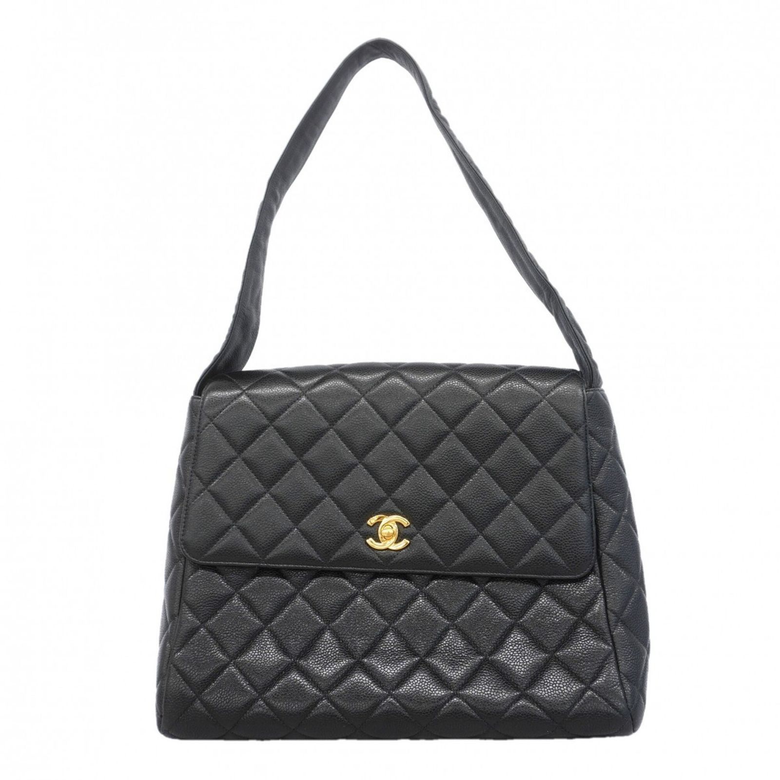 シャネル(Chanel) シャネル ショルダーバッグ マトラッセ キャビアスキン ブラック レディース