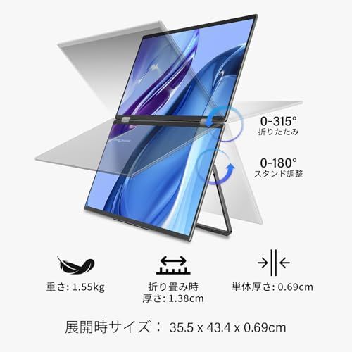 新品】InnoView 15.6インチ 4K デュアル モバイルモニター ドライバー