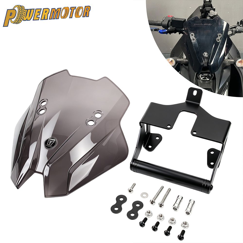 カワサキ Z900 Z900SE 2020-2024 用 汎用ウインドスクリーン デフレクター