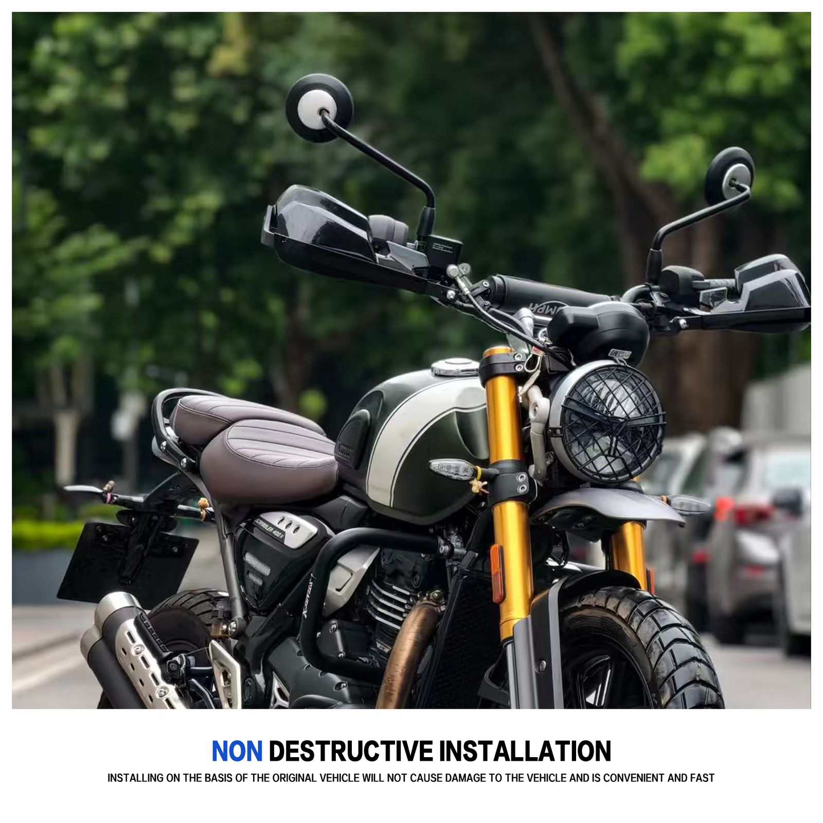 トライアンフ Scrambler 400X/400XC/Speed400 用 アルミ合金ハンドガード