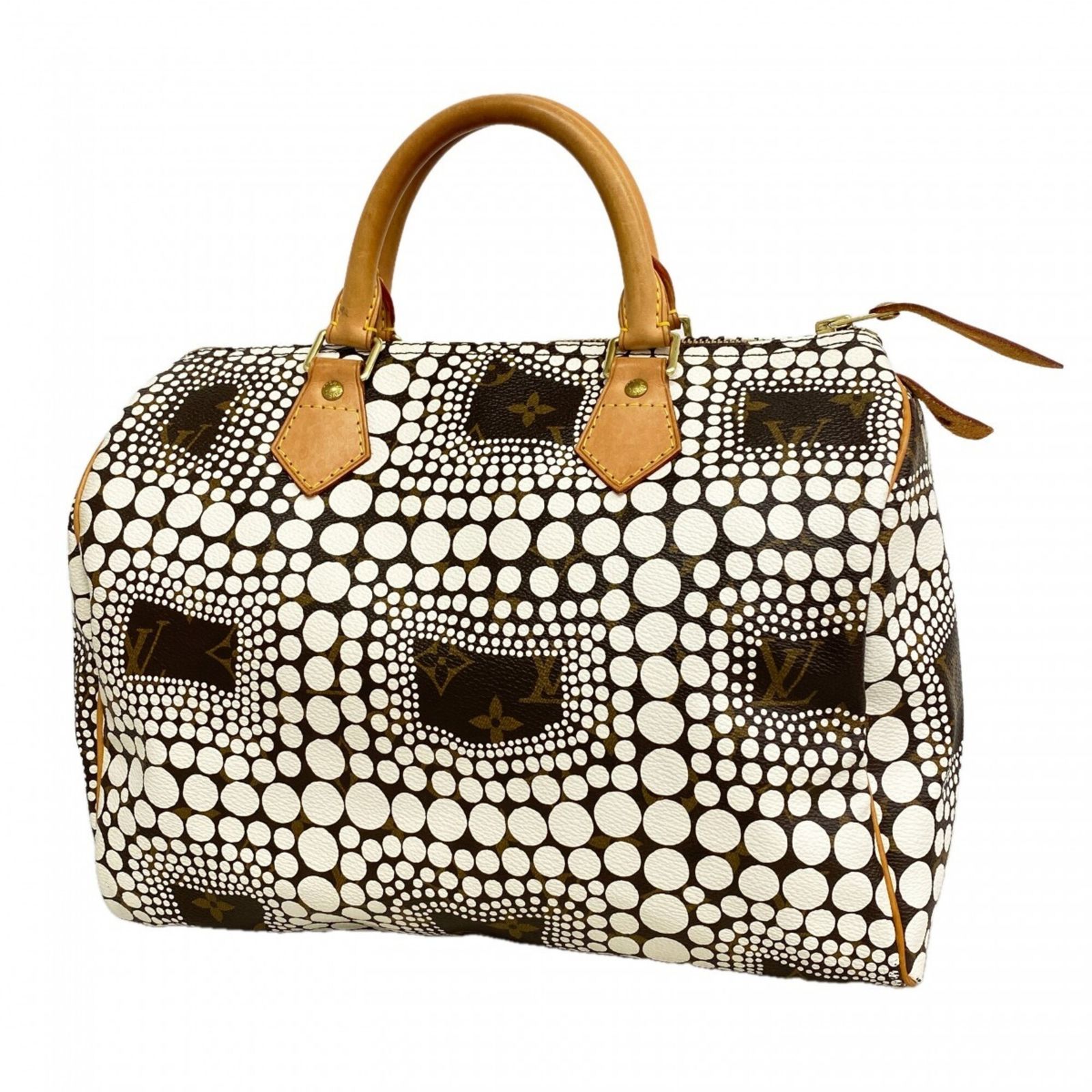 ルイ・ヴィトン(Louis Vuitton) ルイ・ヴィトン ハンドバッグ モノグラム・タウン 草間彌生コラボ スピーディ30 M40690 ブロンレディース