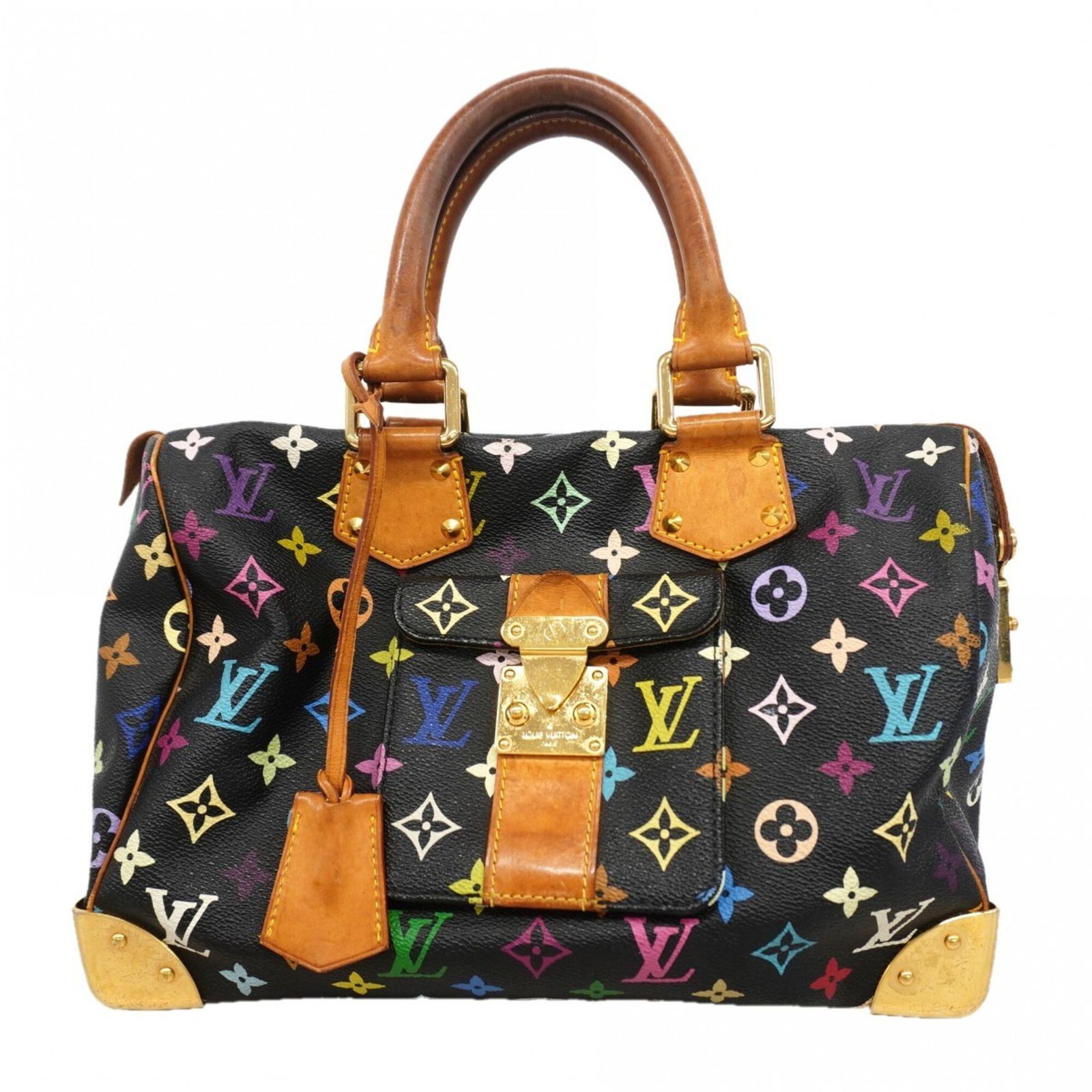 ルイ・ヴィトン(Louis Vuitton) ルイ・ヴィトン ハンドバッグ モノグラム・マルチカラー スピーディ30 M92642 ノワールレディース