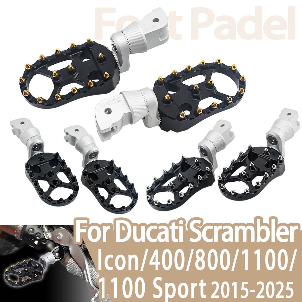 DUCATI スクランブラー用 25mm 調整可能延長フットレストペグ