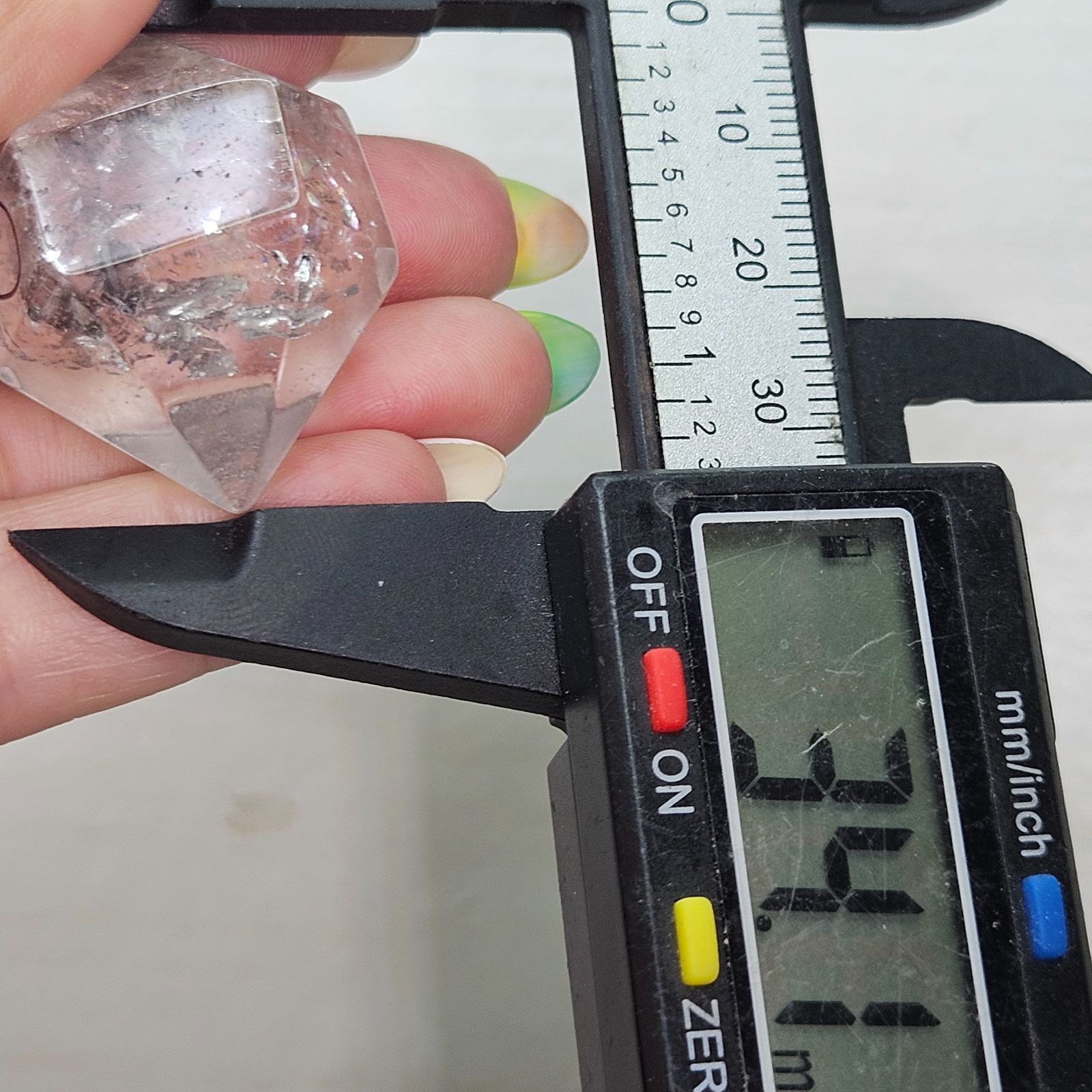 虹入り水入り水晶 ハーキマーダイヤモンド 原石研磨 - メルカリ