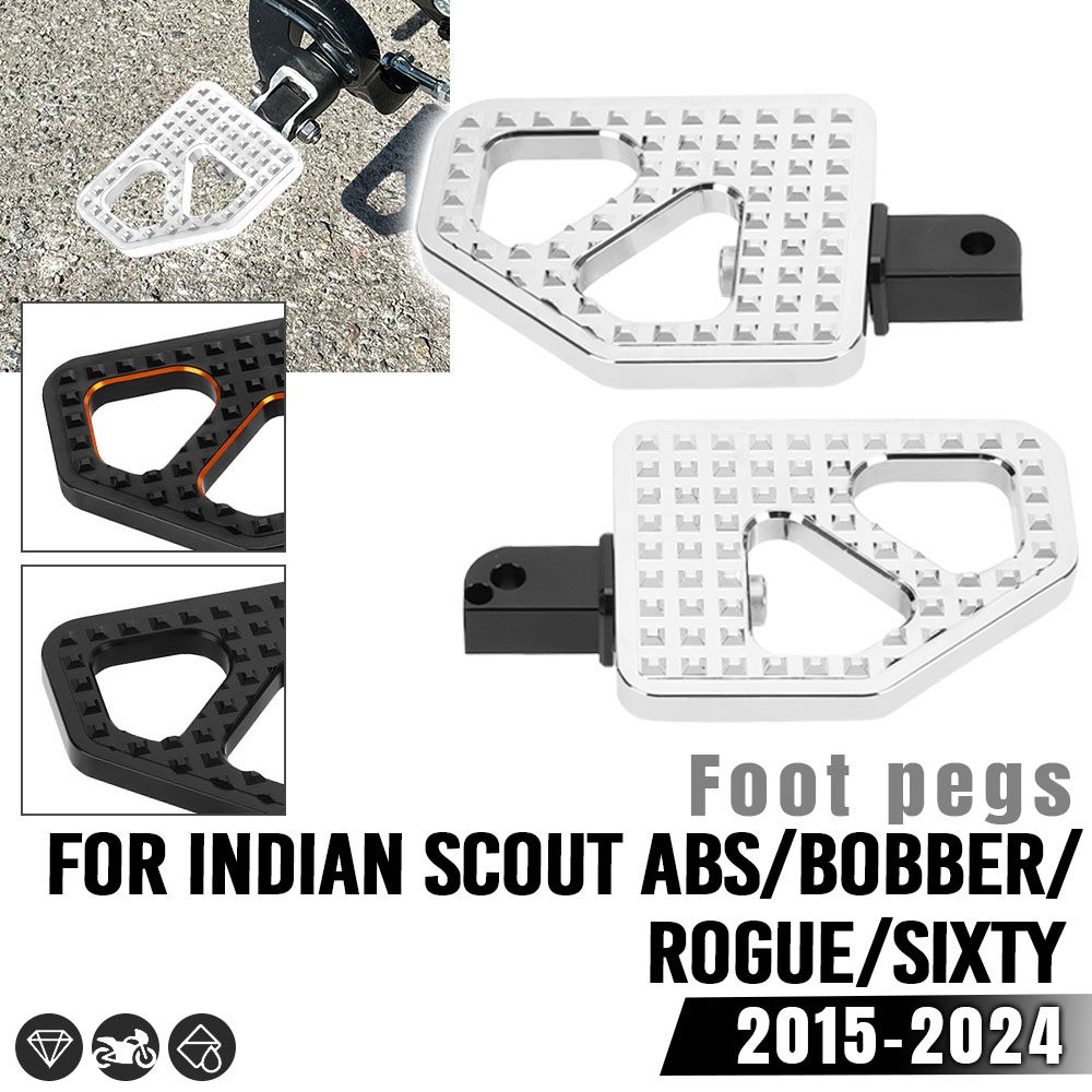 インディアン スカウト 2015-2024 用 リアフットボード ワイドフットレスト