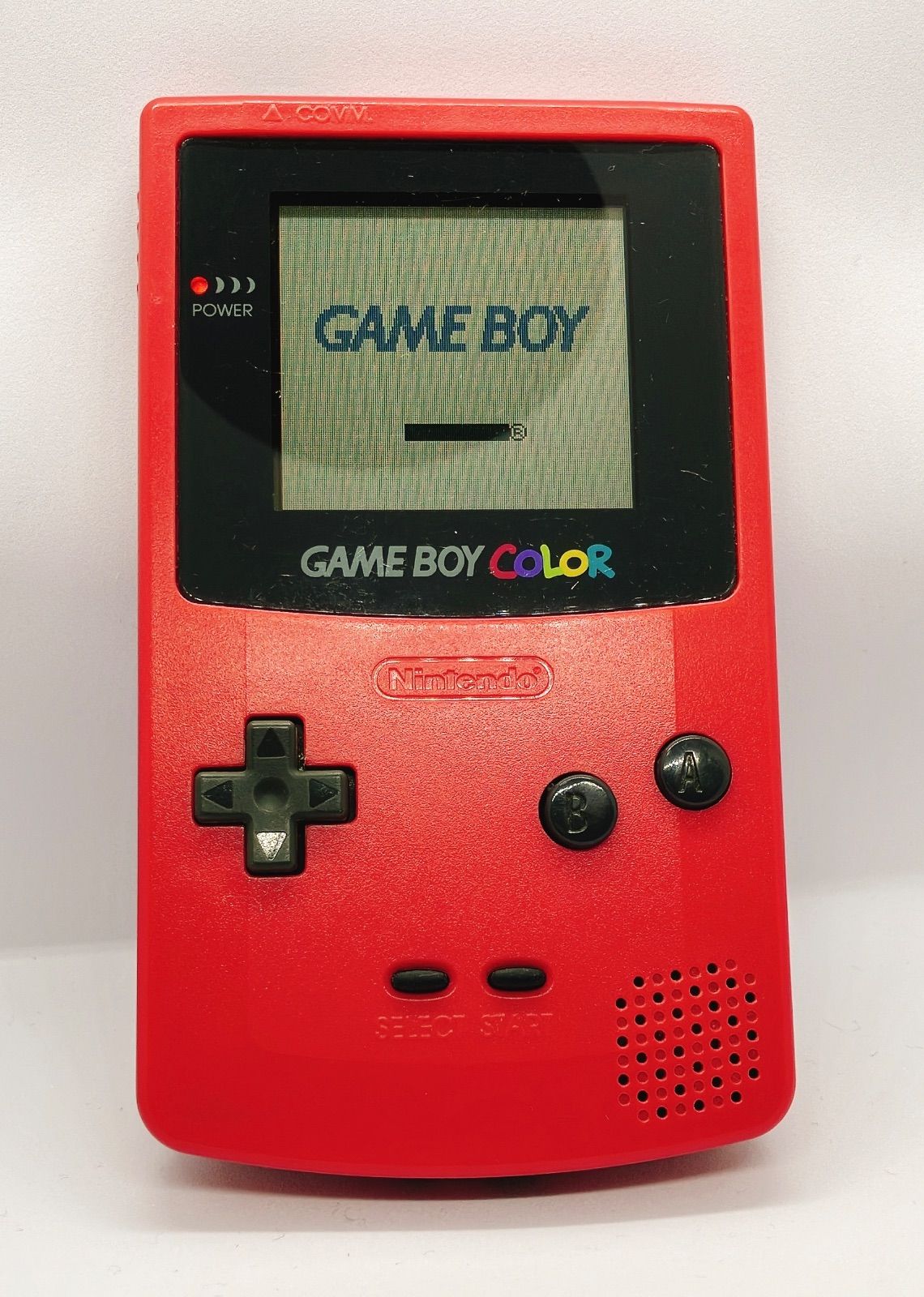 任天堂 ゲームボーイカラー レッド CGB-001 本体 動作確認済み 電池蓋
