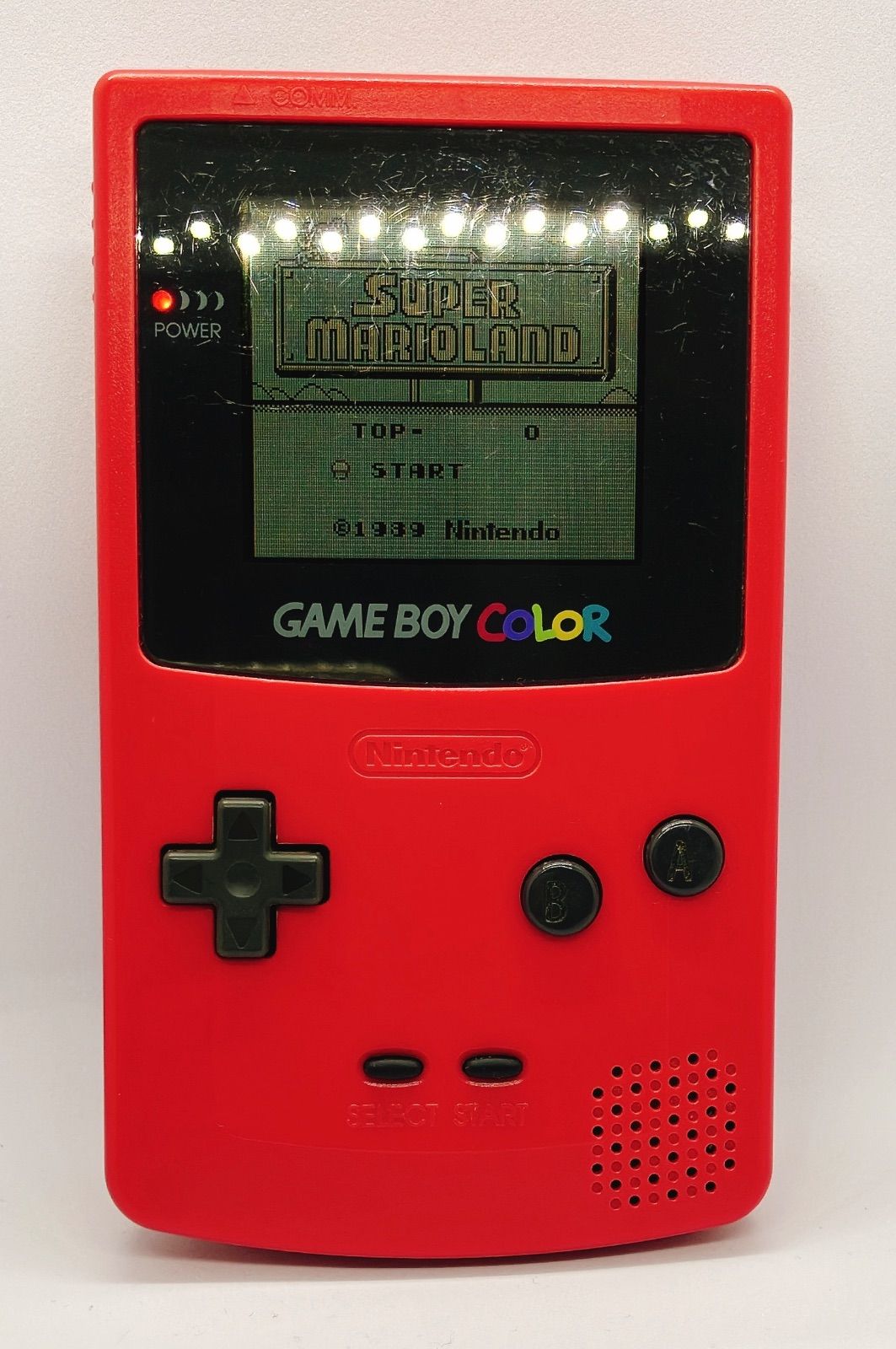 任天堂 ゲームボーイカラー レッド CGB-001 本体 動作確認済み 電池蓋