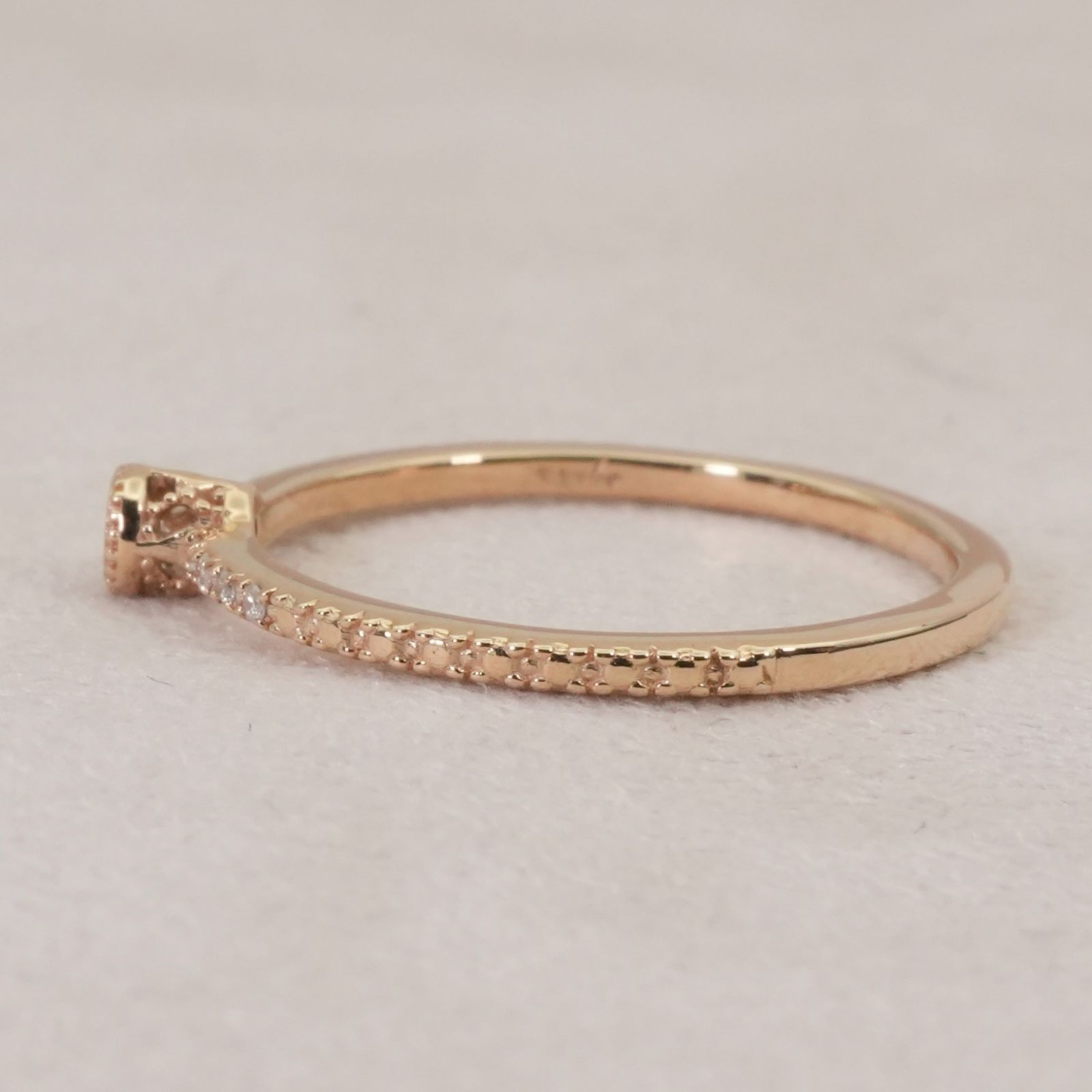 アガット K10 ハーフエタニティ ダイヤ 0.05ct リング/25-3604 - メルカリ