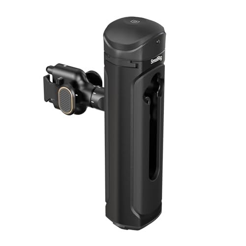 SmallRig ワイヤレスコントロールサイドハンドル SmallRig クイックリリーススマホケージ用 無限回転アルミハンドルグリップ クイックリリースアダプター リモートコントロールモジュール 内蔵コールドシュー 4402Byu