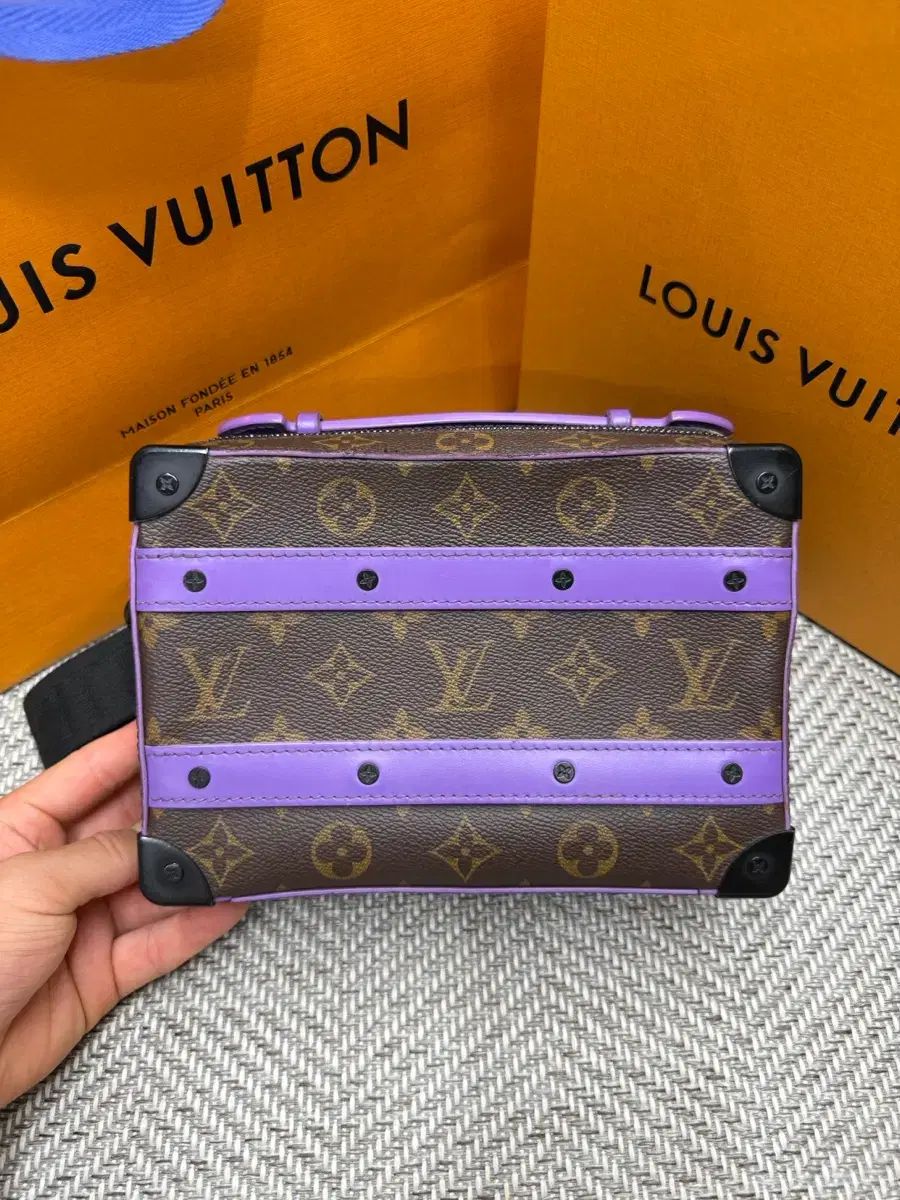 S級/限定モデル Louis Vuitton ルイヴィトン モノグラム ソフト トランク PURPLE パープル クロスバック