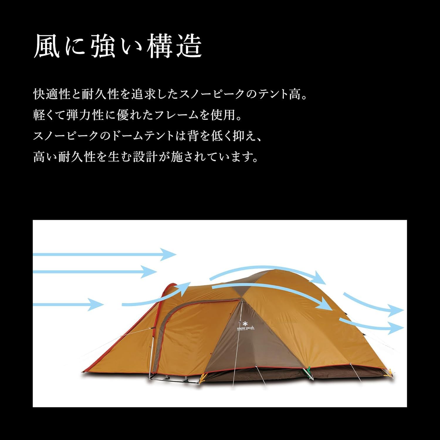 スノーピーク(snow peak) アメニティドーム テントシリーズ キャンプ 