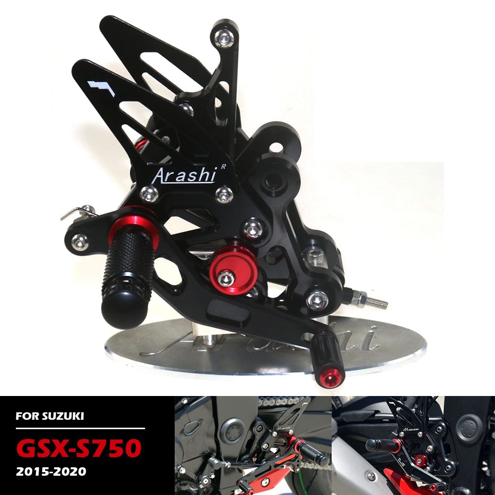 スズキ GSX-R1300 用 アルミ調整可能リアセットフットペグ