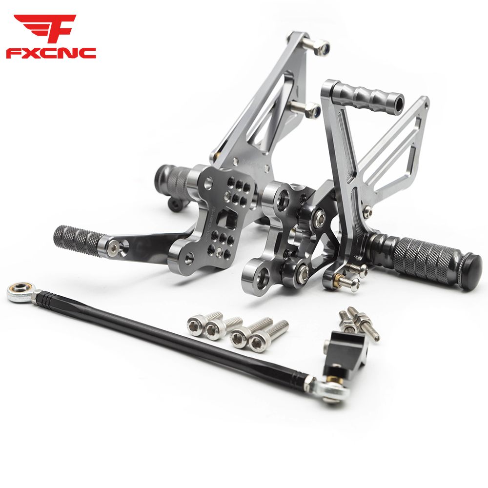 カワサキ ZX-14R 用 CNCアルミニウム合金 フットレスト リアセット