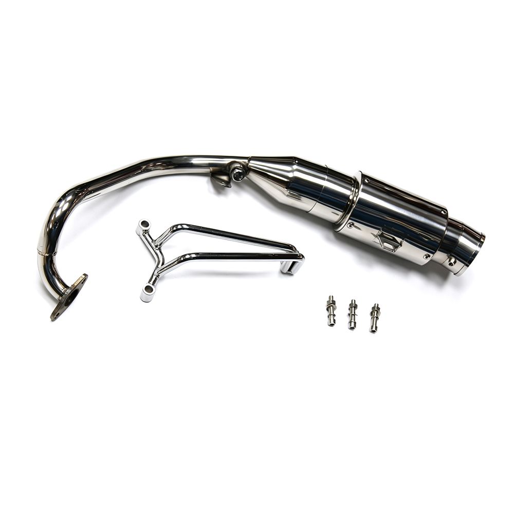スズキ V125 用 フルエキゾーストシステム マフラーチップ ヘッダーパイプ