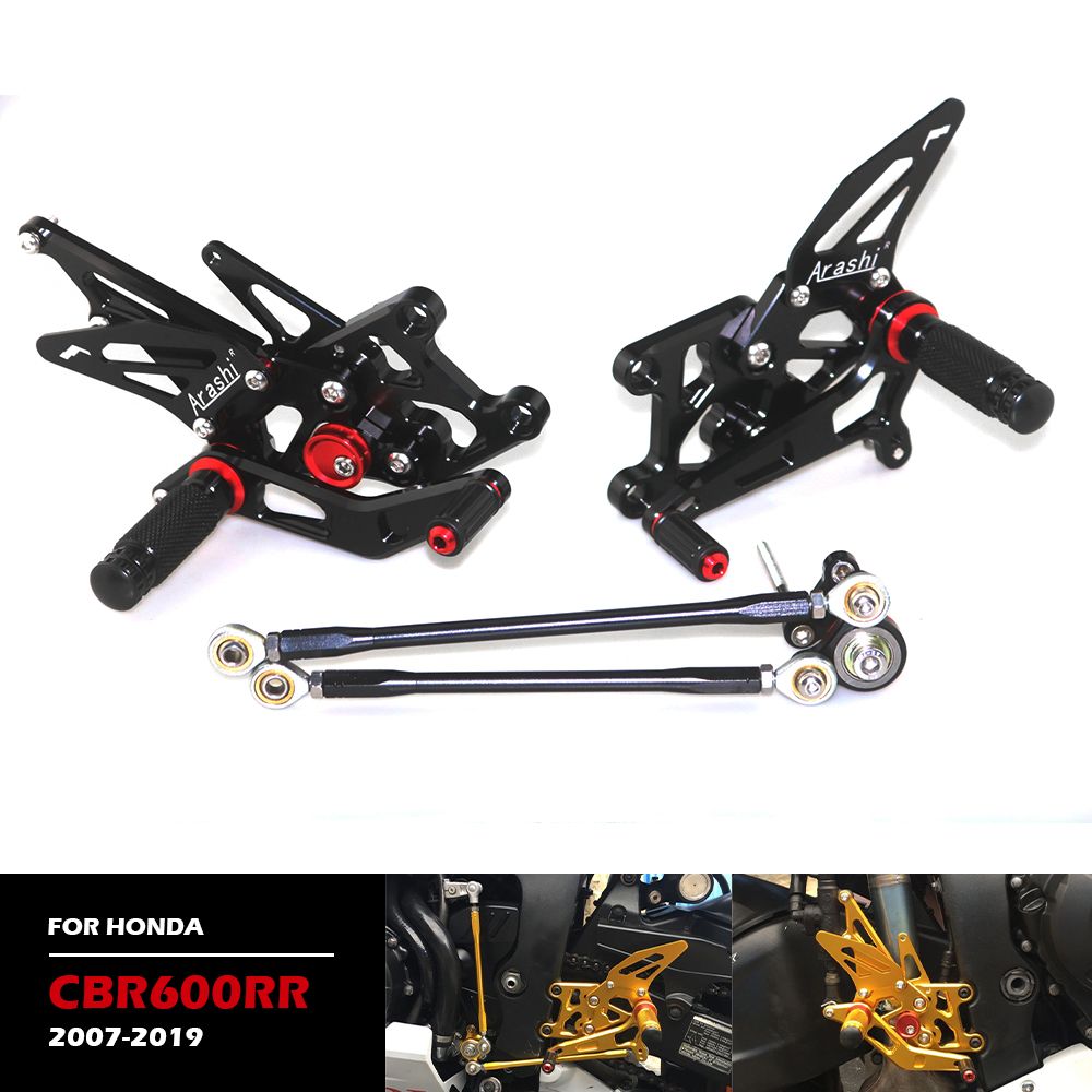 ホンダ CBR600RR 2007-2019 用 アルミニウム合金 リアセットフットレスト