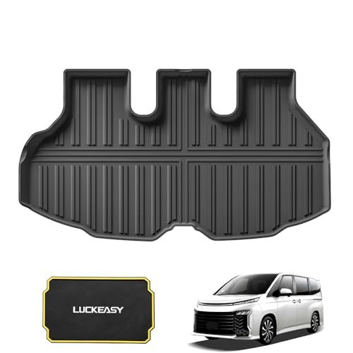 LUCKEASY トヨタ 新型 ヴォクシー ノア 90系 専用 ラゲッジマット VOXY 4代目 ZWR9#W R4.1-現行 トランクマット | 立体カーマット MZRA9# 3Dラゲッジトレイ フロアマット TPE材質 防水 耐汚れ 耐摩 a79fa34a
