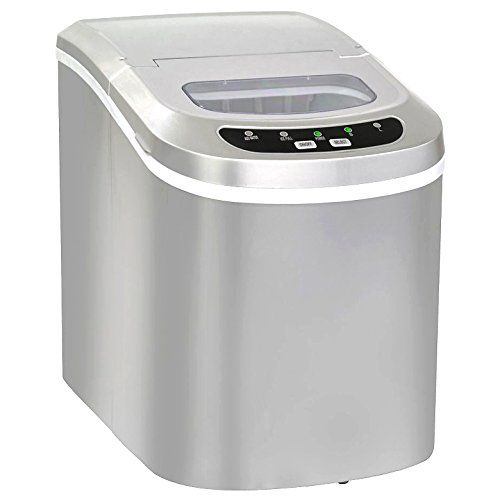 UPstore 高速製氷機 家庭用 パワフル氷製造機 最短6分 1日12kg 水を入れて ボタンを押すだけで面白いように氷が出来る コンパクトな卓上型 (ブリリアントシルバー)★