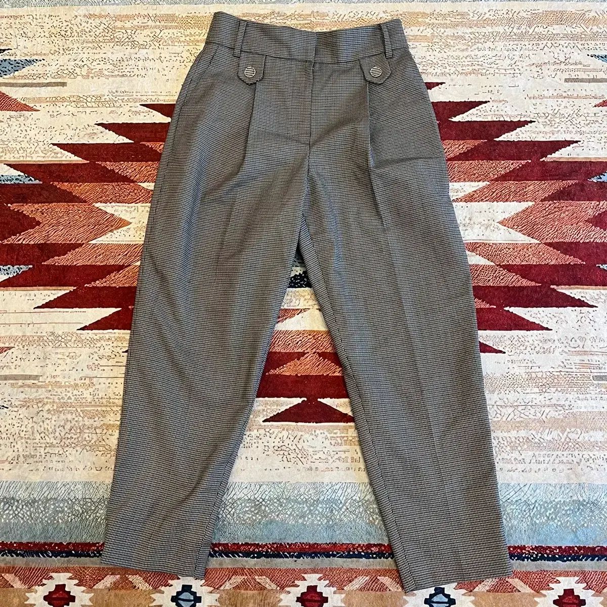 LUCKY CHOUETTE ハウンドトゥース CHECK スラックス 36 8,358円