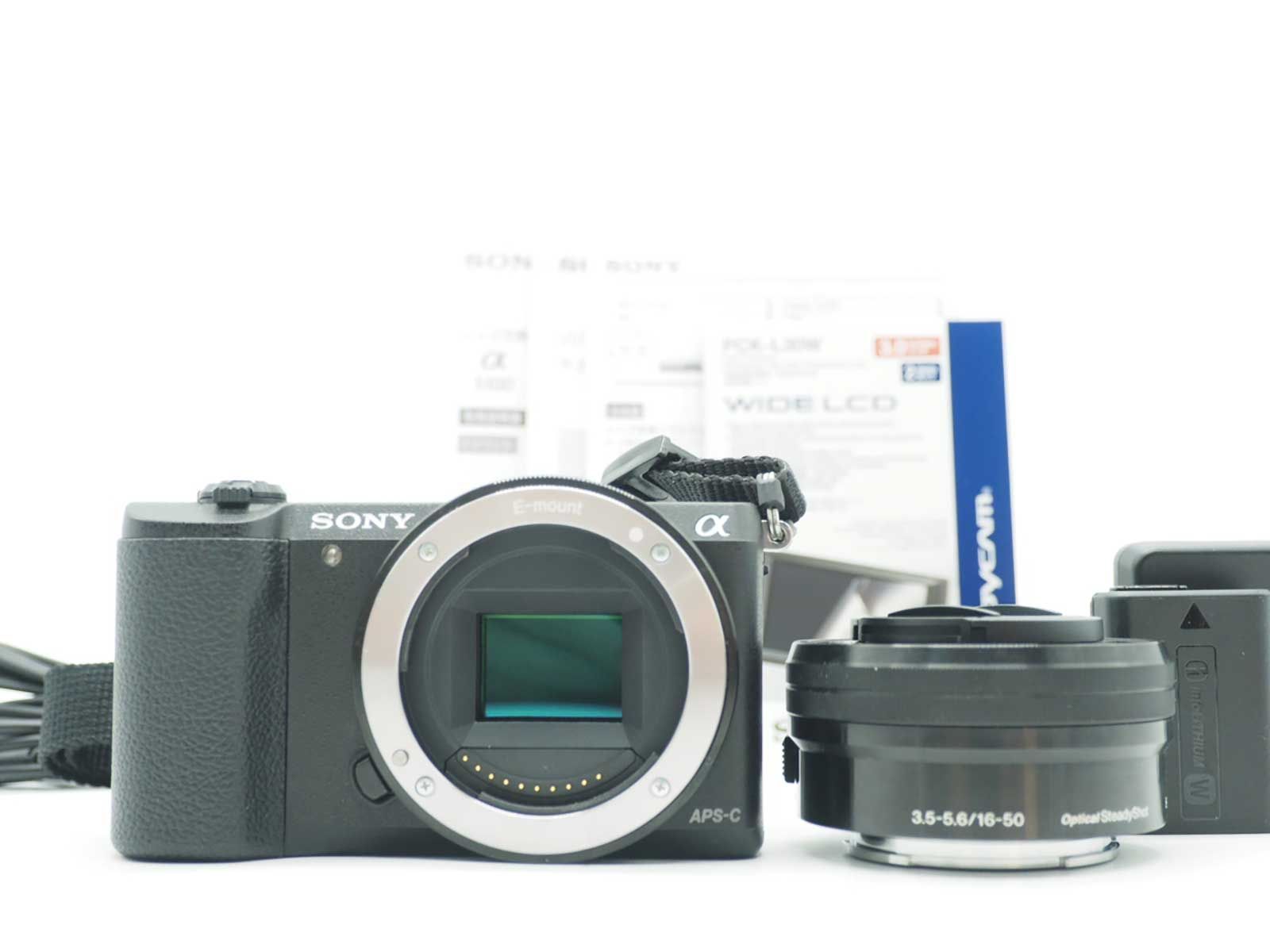 ソニー Sony Alpha a5100 Mirrorless Black 16-50mm Lens 1247 Shots