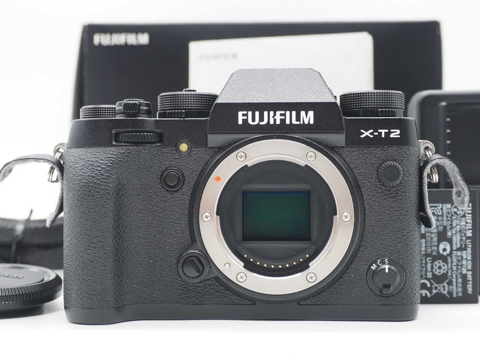 富士フィルム Fujifilm X-T2 24.3MP Digital Camera Black 1 Shots 元箱 [美品] #Z6596A