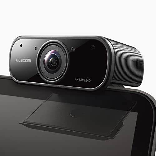エレコム Webカメラ 4K対応 830万画素 5倍デジタルオートズーム機能 Full HD(60fps) ノイズキャンセリング レンズカバー付 ブラック UCAM-CX80FBBK★m 41fced7e