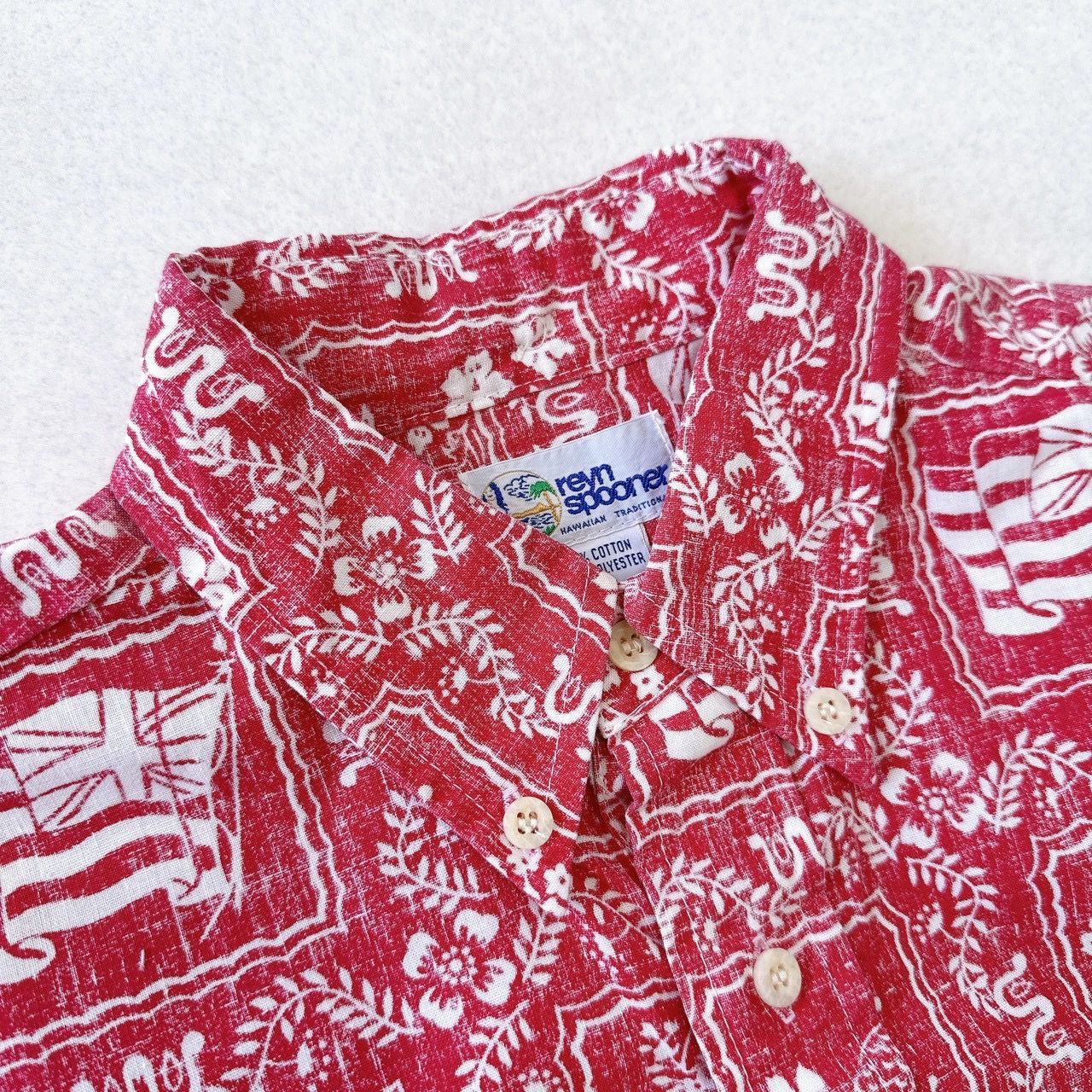90s USA製 reyn spooner レインスプーナー ラハイナセーラー 水着タグ