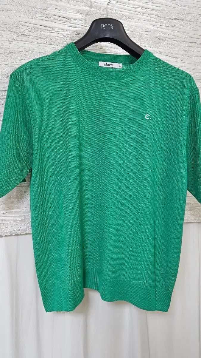 ほぼ新品2枚(XL) CLOVE クローブ メンズ サマーニット半袖Tシャツ