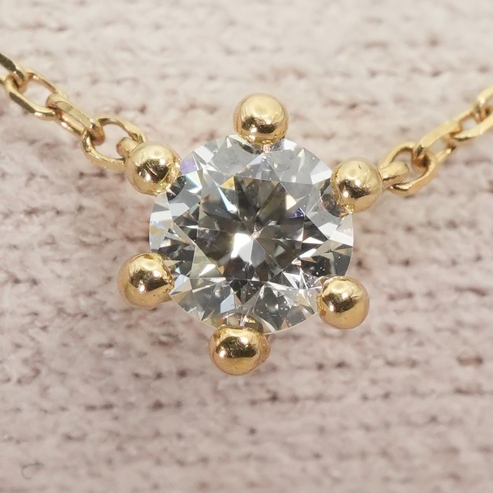 アーカー K18 ダイヤ 0.13ct ネックレス エンブレイス/24-4350 - メルカリ