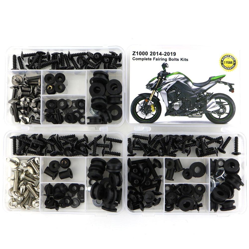カワサキ Z1000 2014-2024 用 フェアリングボルトキット ステンレス製