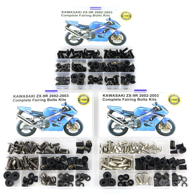 カワサキ ZX-9R 2002-2003 用 完全フェアリングボルトキット 7,082円