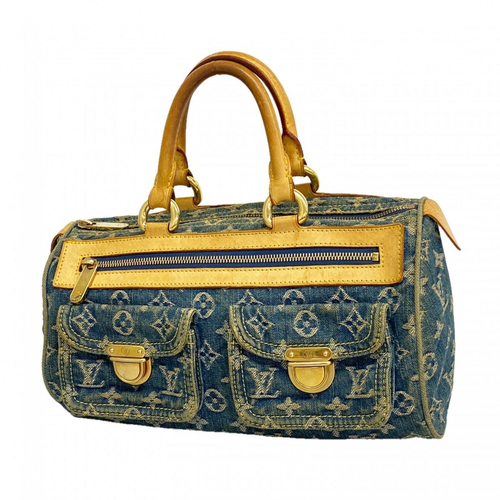 ルイ・ヴィトン(Louis Vuitton) ルイ・ヴィトン ハンドバッグ モノグラム・デニム ネオスピーディ M95019 ブルーレディース