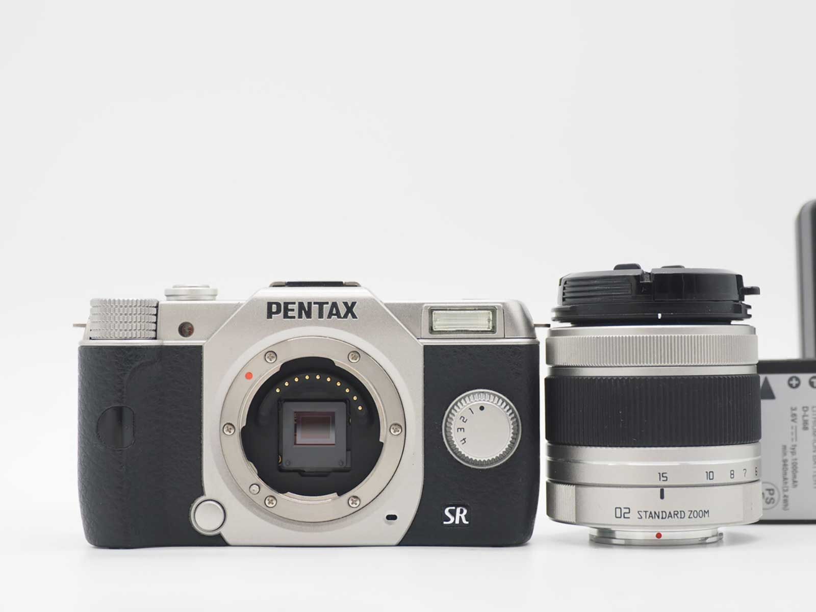 ペンタックス Pentax Q10 Silver 12.4MP Digital Camera 02 Lens 1338