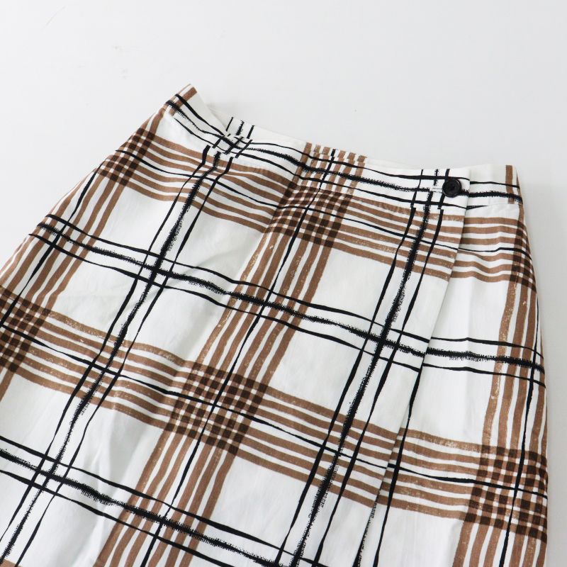美品 2023SS マーガレットハウエル MARGARET HOWELL PAINTED CHECK