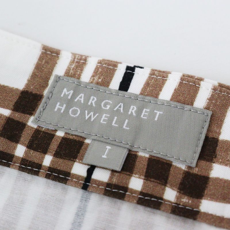 美品 2023SS マーガレットハウエル MARGARET HOWELL PAINTED CHECK