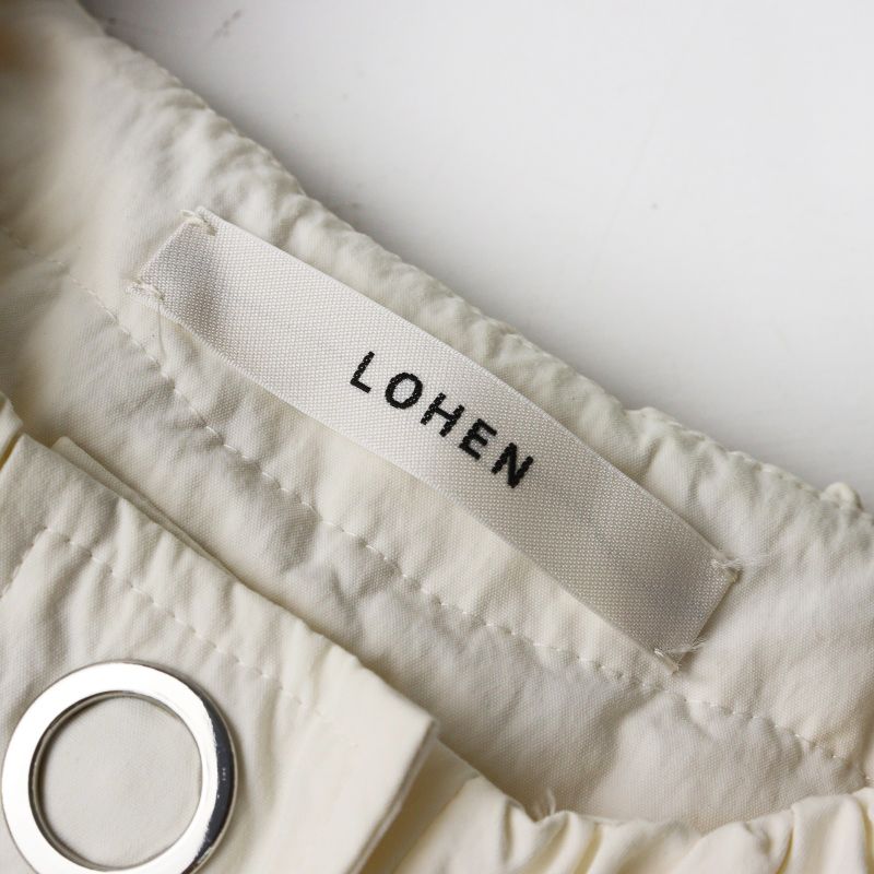 2023 ローヘン LOHEN LH23SS-CO017 リングドットバックレイヤードコート F■オフホワイト ギャザー 羽織り スプリング【2400015059471】
