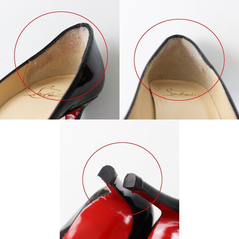 クリスチャンルブタン Christian Louboutin ラウンドトゥ パテント