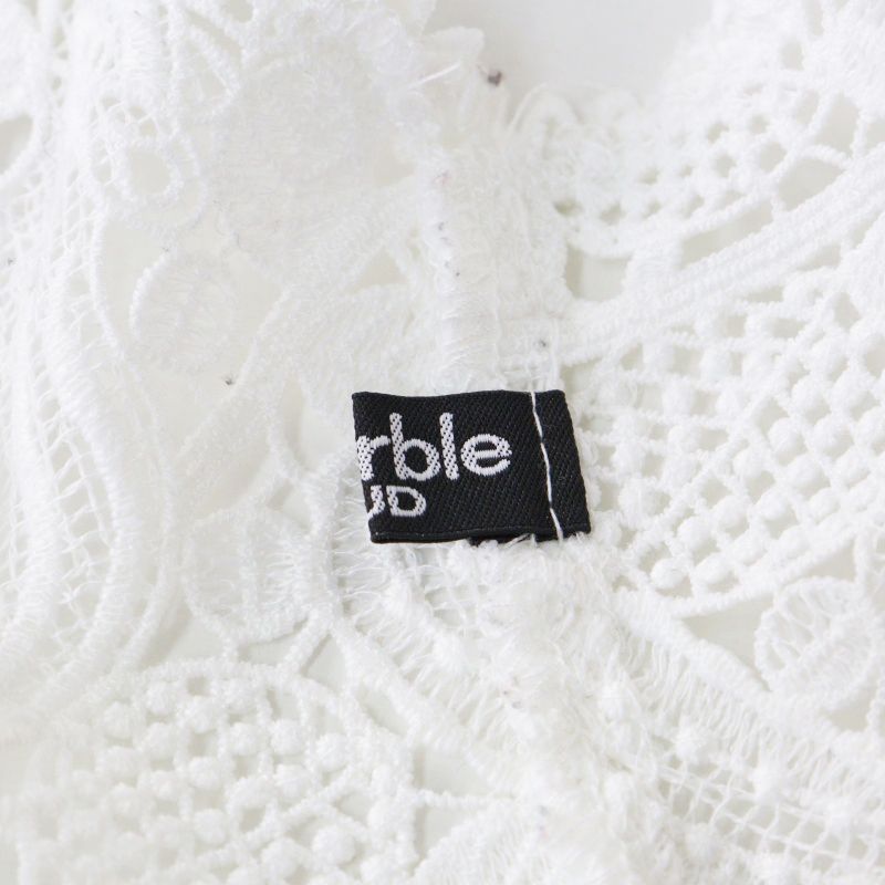 マーブルシュッド marble SUD リスLace 総レースベスト ホワイト ∥白