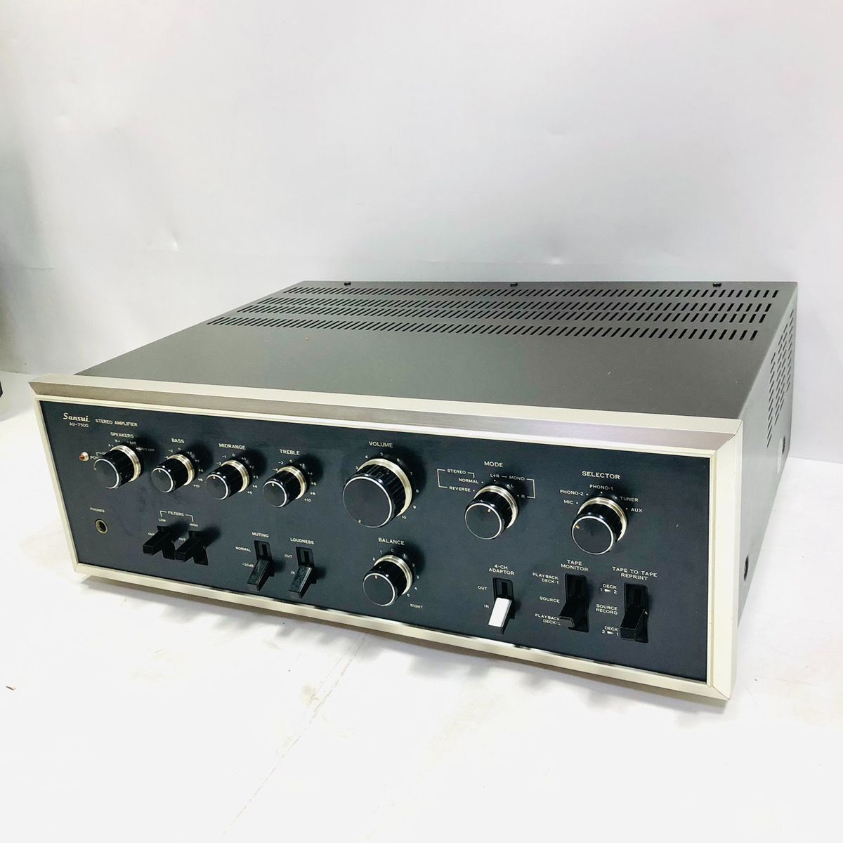 ⭐️動作OK! SANSUI プリメインアンプ　AU-7500 SANSUI サンスイ AU-7500 プリメイアンプ - メルカリ