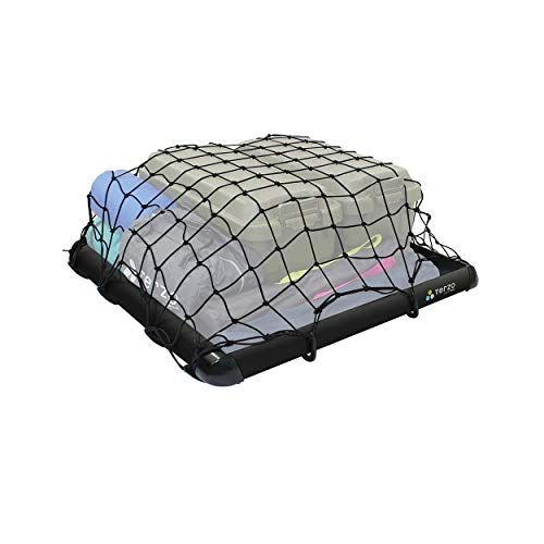 Terzo（テルッツォ／PIAA）のルーフラックとカーゴネットのセット Terzo テルッツォ (by PIAA) ルーフラック 長さ:110cm x 幅:105cm