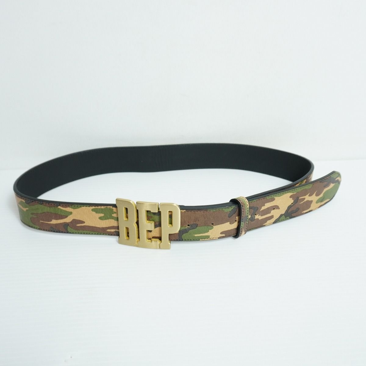 定番 BLACK EYE PATCH ブラックアイパッチ CAMOUFLAGE LEATHER LETTERS