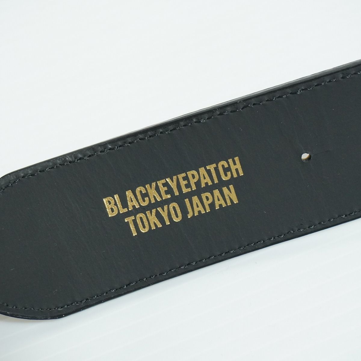 定番 BLACK EYE PATCH ブラックアイパッチ CAMOUFLAGE LEATHER LETTERS